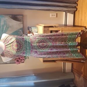 Vibrant handkerchief dress